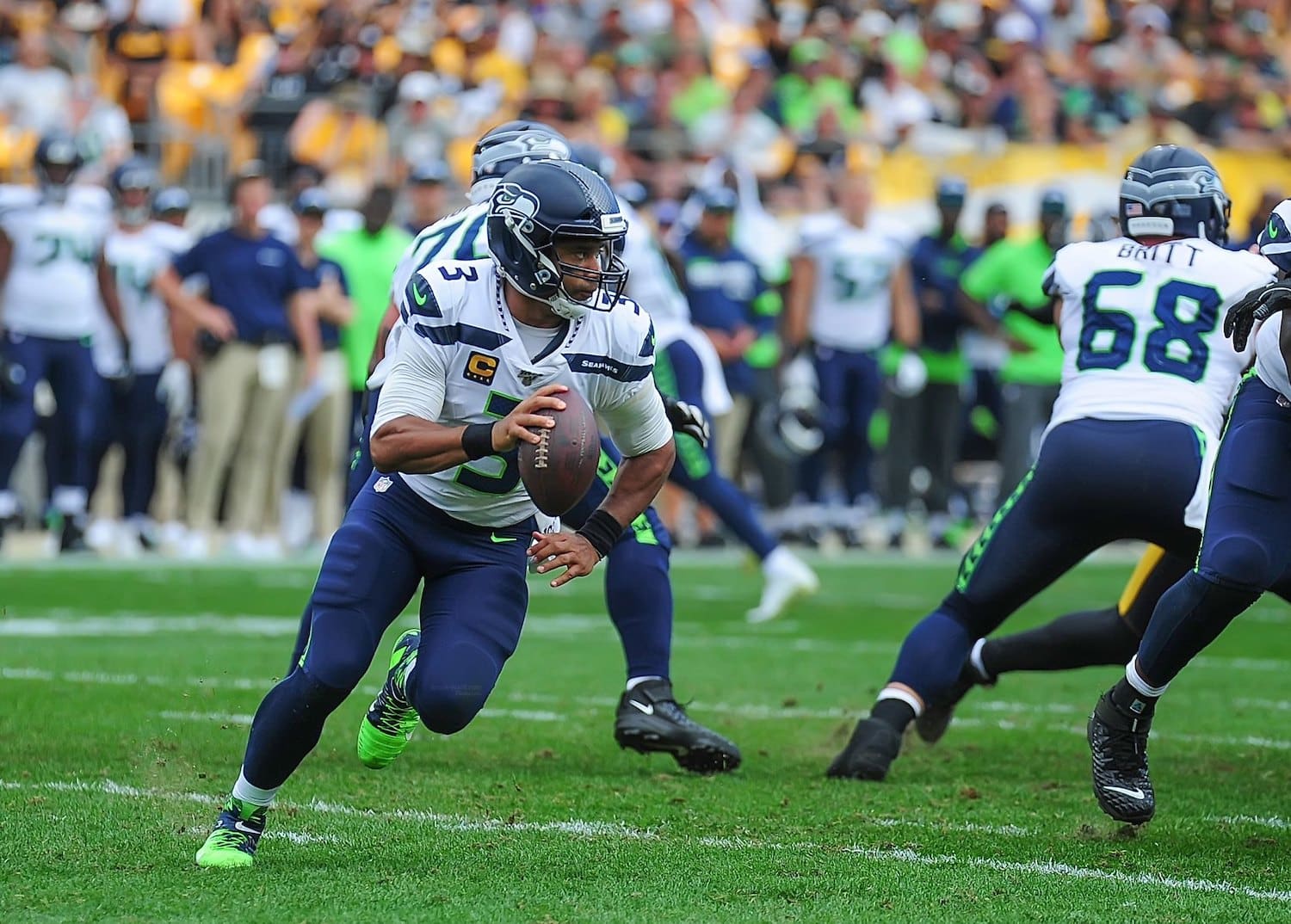 Seattle Seahawks Quarterback Russell Wilson. Photo Credit: Brook Ward | Under Creative Commons License