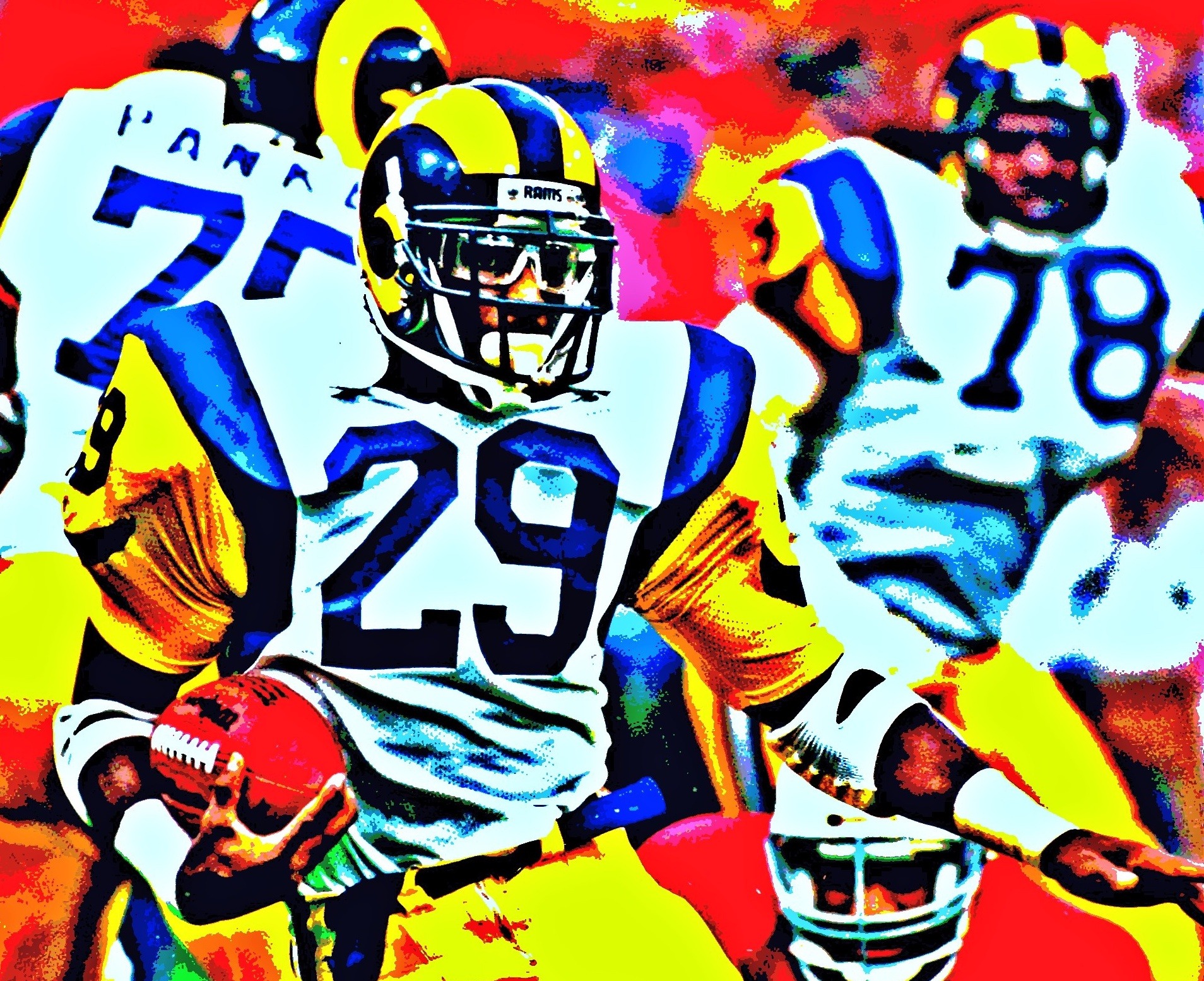 Hall Of Fame Running Back Eric Dickerson. Creative Commons License