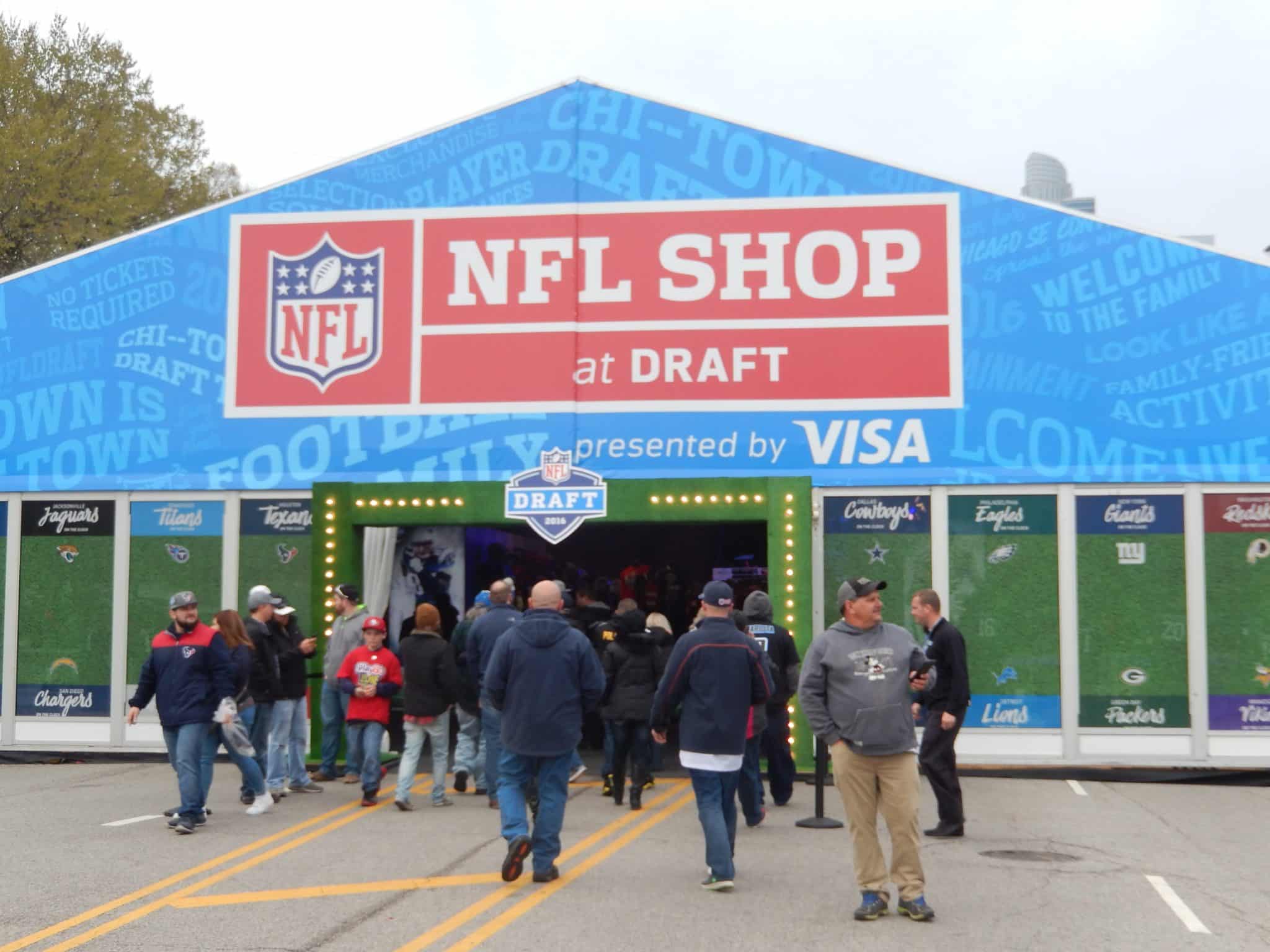 NFL Draft Shop. Photo Credit: Swimfinfan | Under Creative Commons License