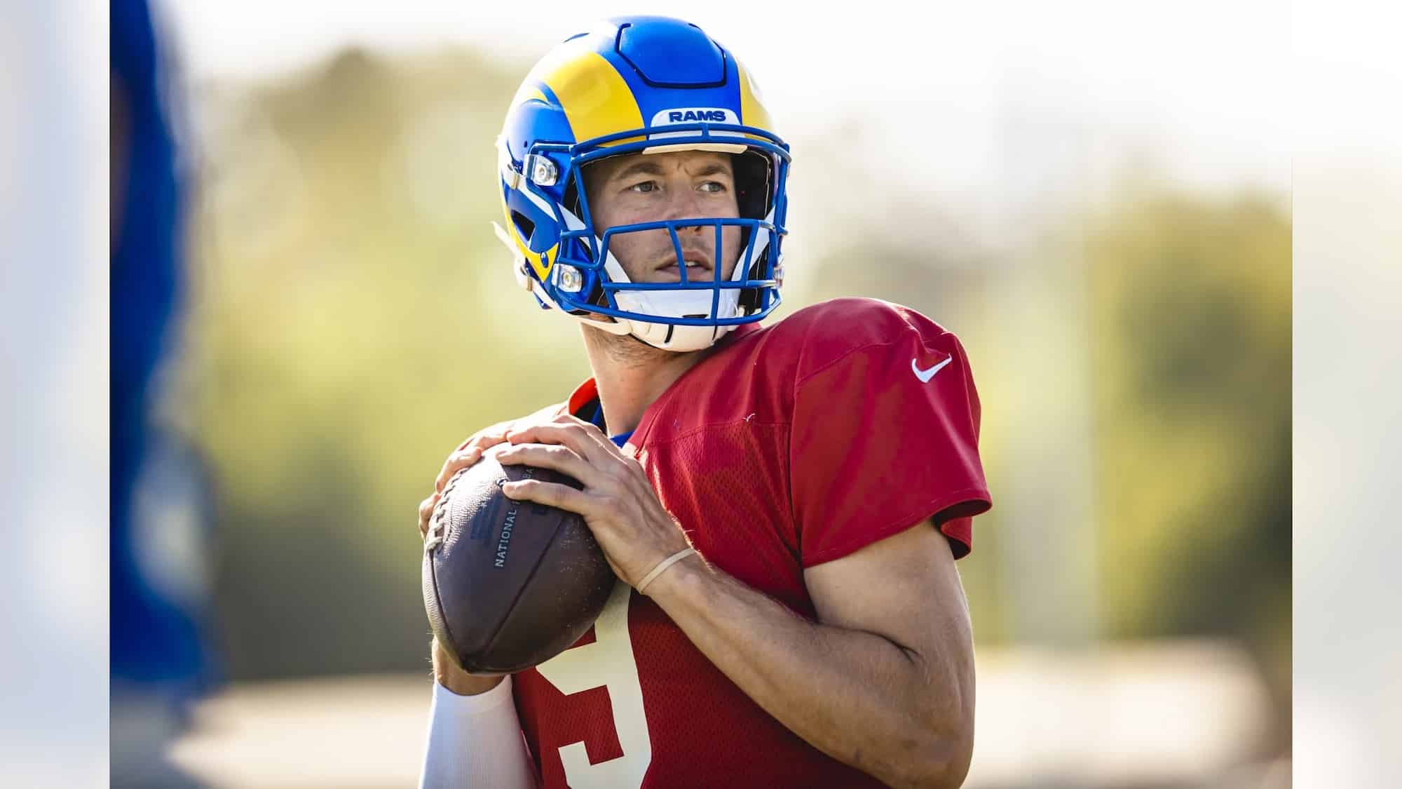 Los Angeles Rams QB Matthew Stafford During Week 2 Of Practice. Photo Credit: Brevin Townsell | LA Rams