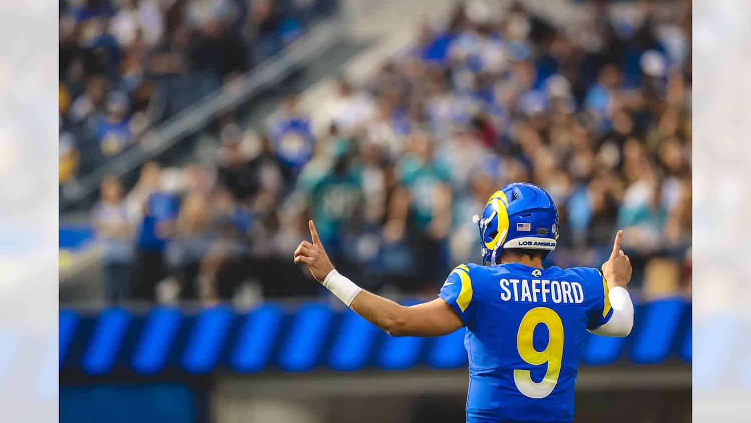 Los Angeles Rams Quarterback Matthew Stafford Has A Bounce Back Performance Against The Jacksonville Jaguars. Photo Credit: Brevin Townsell | LA Rams