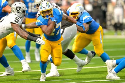 NFL: Las Vegas Raiders at Los Angeles Chargers | RB J.K. Dobbins Flourishes In Jim Harbaugh's Offense