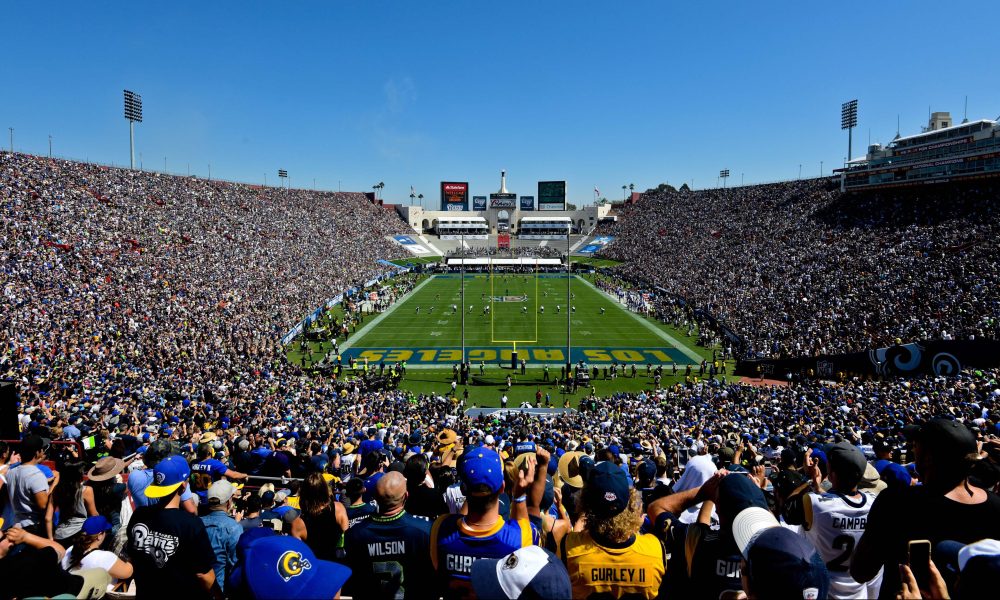 The Rams played the Seattle Seahawks in the first NFL game in Los Angeles in over 20 years