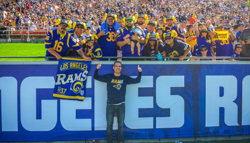 Rams fans get rowdy after big Super Bowl win