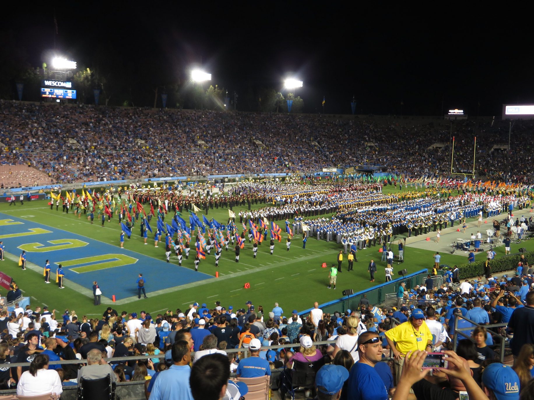 High School Marching Bands Perform During Halftime At The Rose Bowl. Photo Credit: Ken Lund | Under Creative Commons License