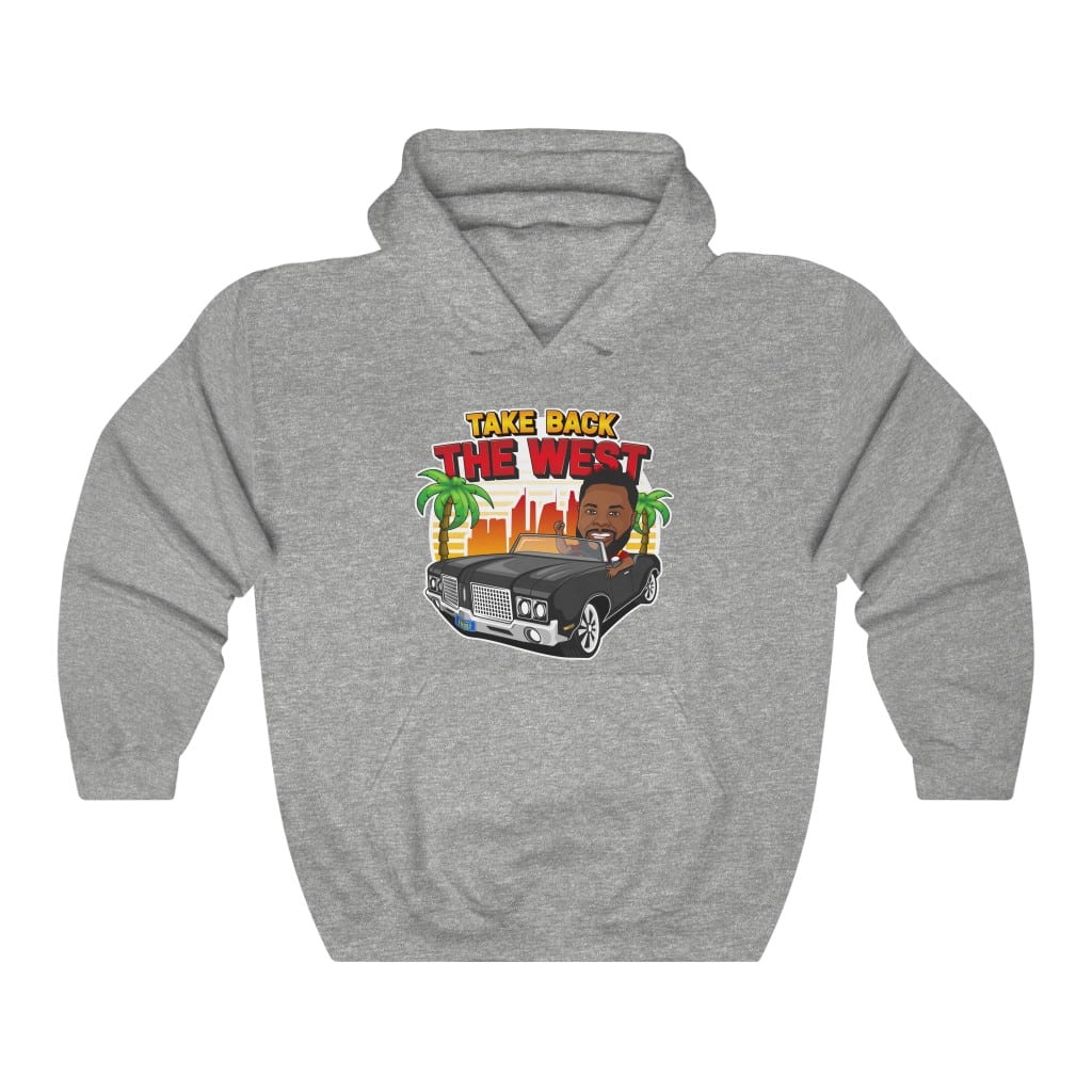 Rams Brother Hoodie (Skyline) White - Rams Brothers Podcast - LAFB Network