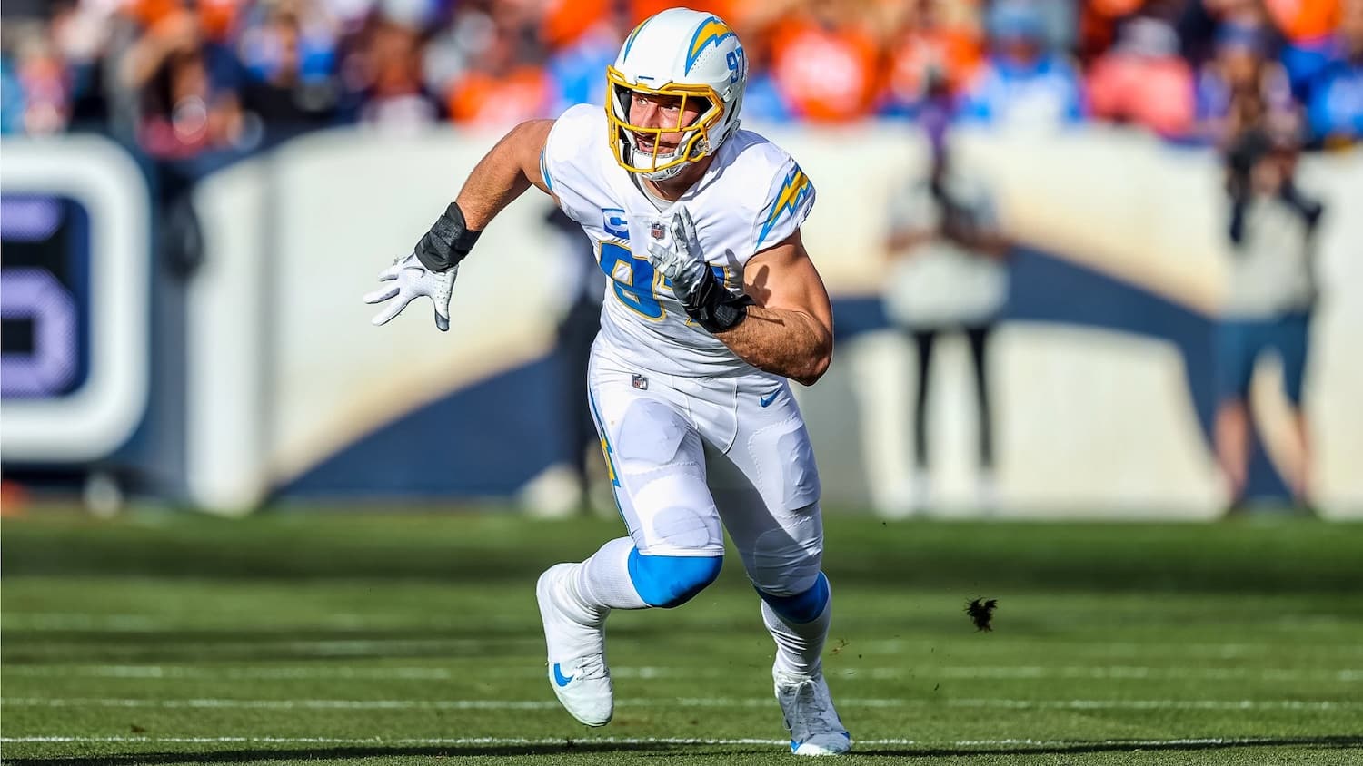 Los Angeles Chargers Edge Rusher Joey Bosa. Photo Credit: Mike Nowak | LA Chargers