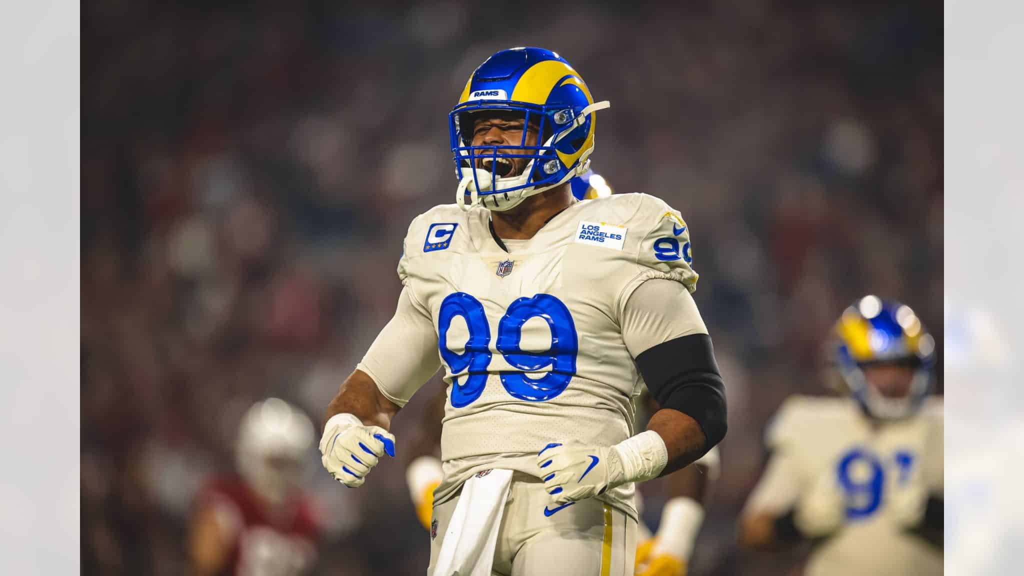 Los Angeles Rams Defensive Lineman Aaron Donald. Photo Credit: Brevin Townsell | LA Rams