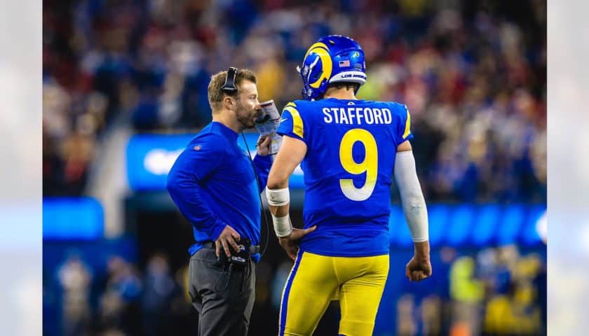 Matt Stafford no-look pass had Cooper Kupp absolutely shook