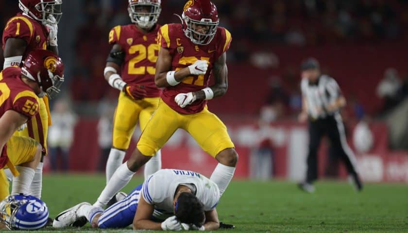 PODCAST: Isaiah Pola-Mao talks USC defense, training with Troy