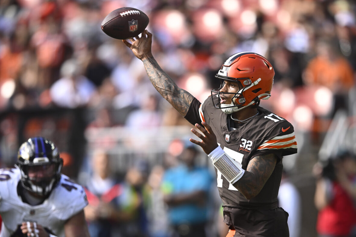 Browns' Deshaun Watson out, Dorian Thompson-Robinson starts vs. Ravens