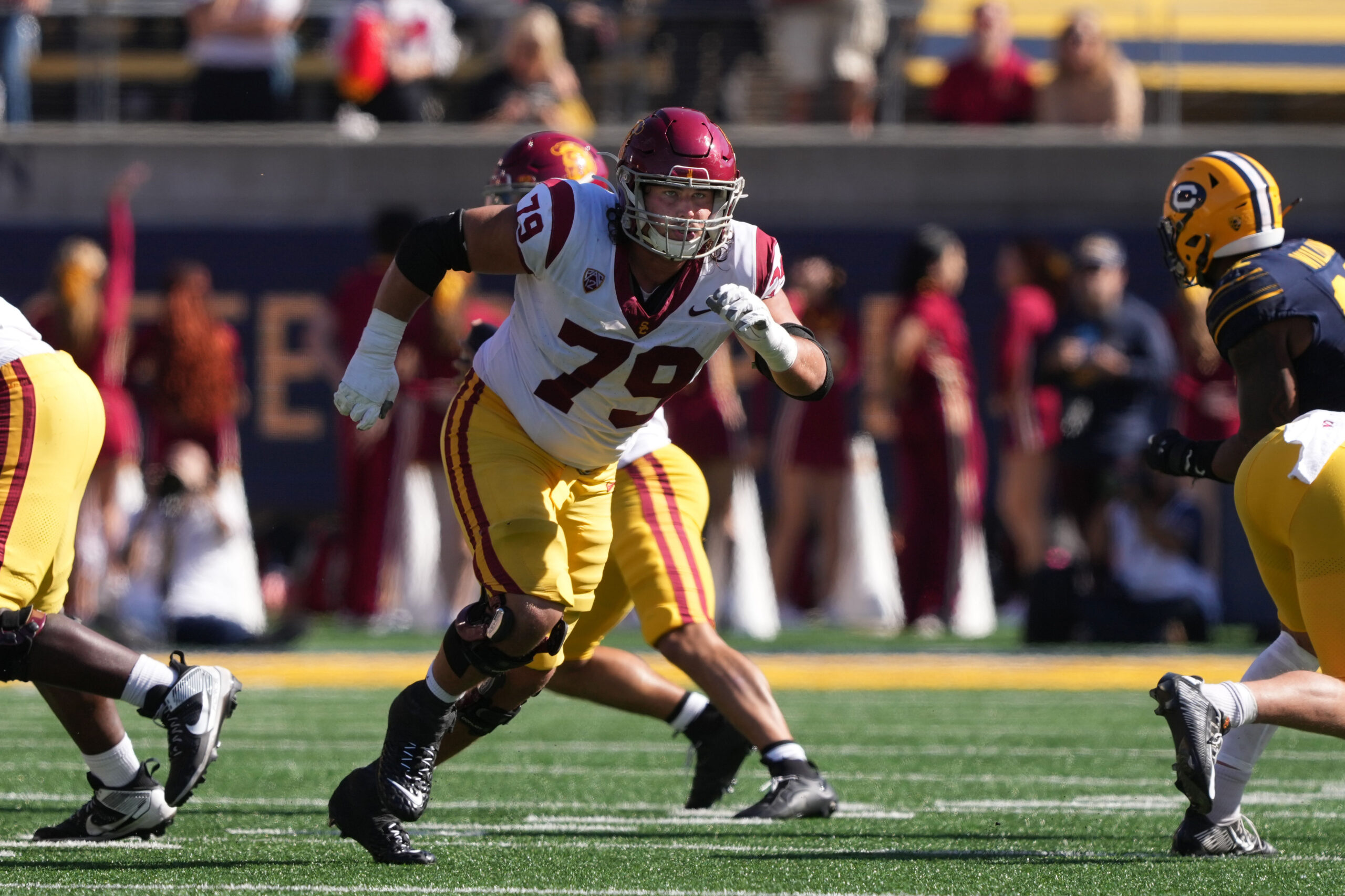 NCAA Football: Southern California at California | USC Trojans Center Jonah Monheim