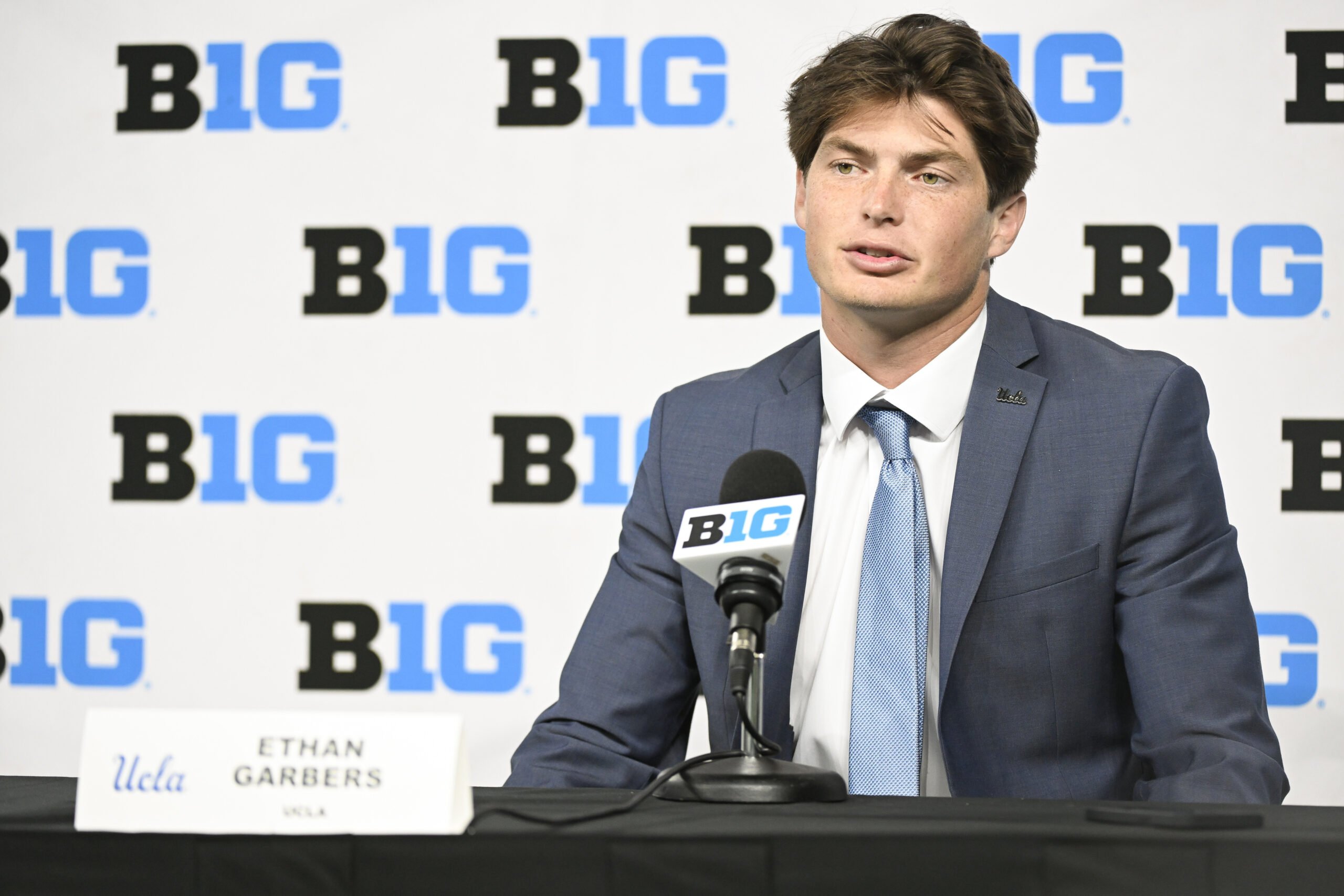 NCAA Football: Big Ten Football Media Days | UCLA Bruins QB Ethan Garbers