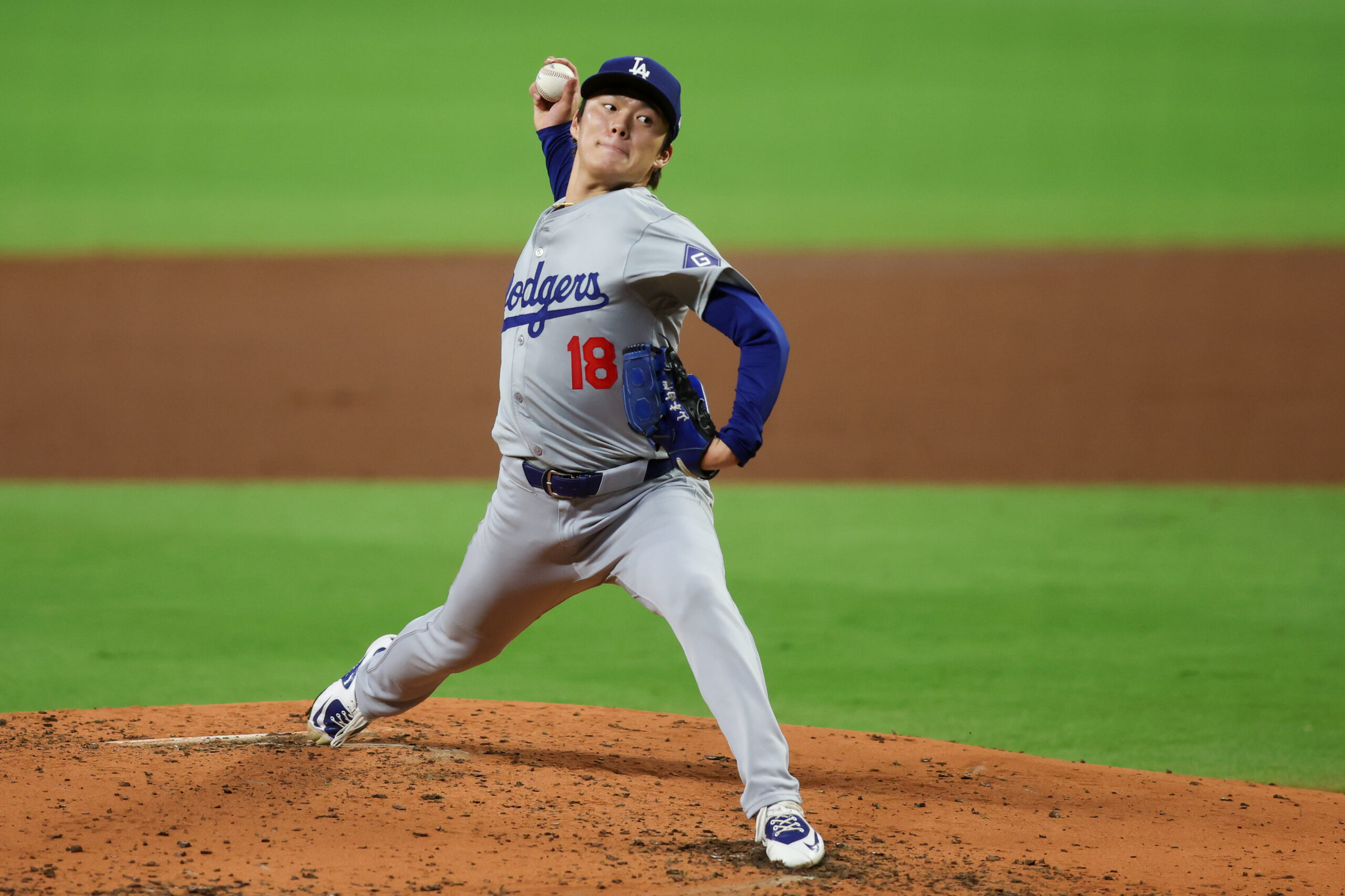 MLB: Los Angeles Dodgers at Atlanta Braves | Yoshinobu Yamamoto