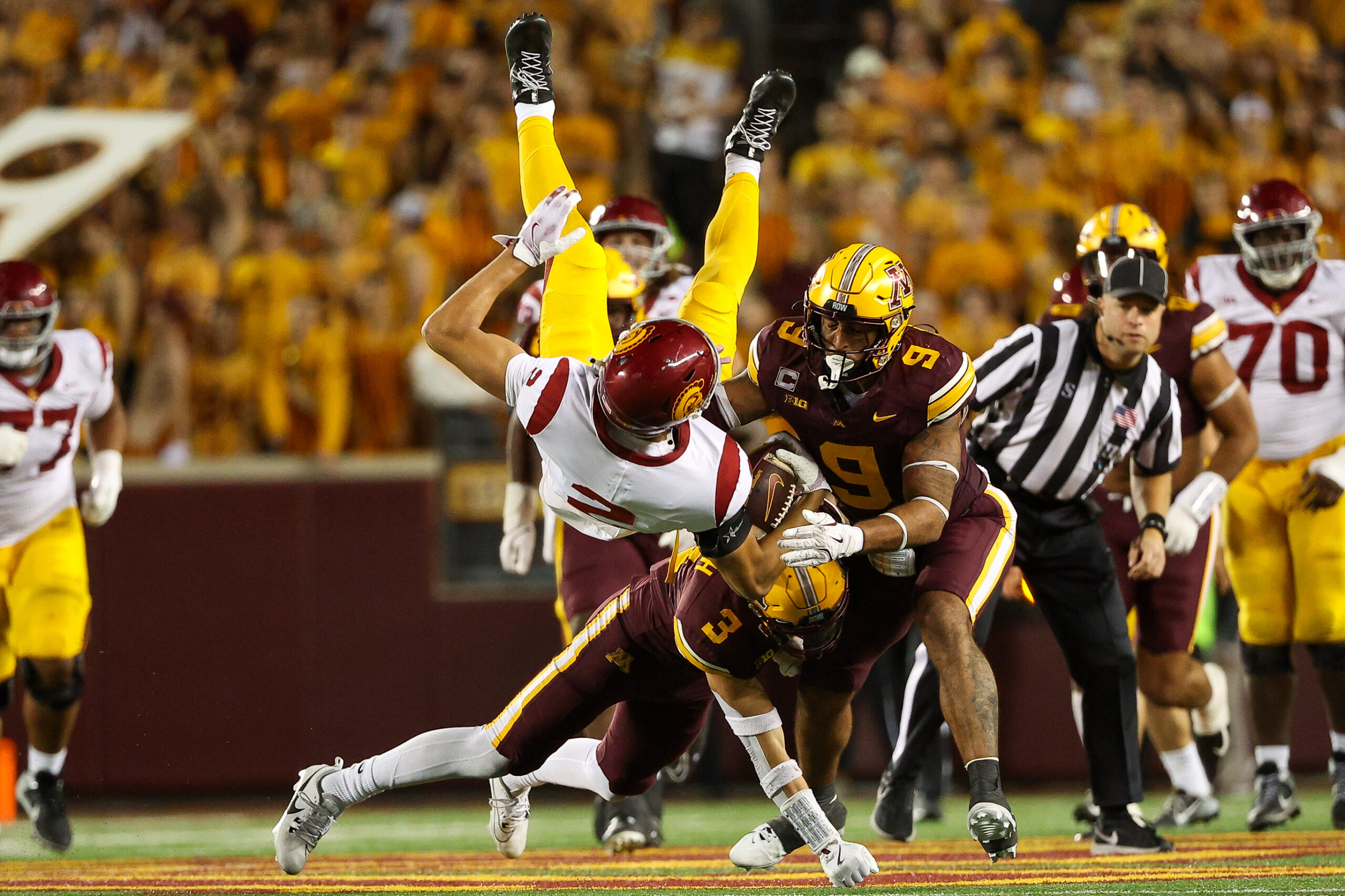 NCAA Football: Southern California at Minnesota | USC Trojans Plummet In AP Top 25 Poll