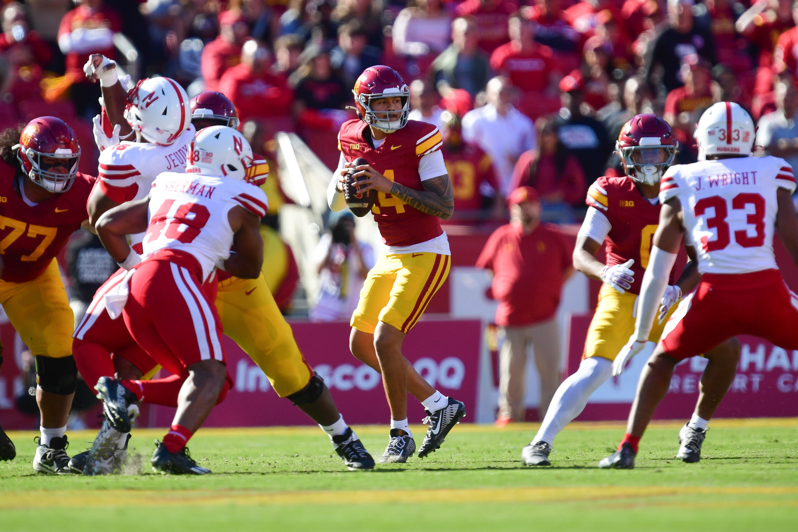 NCAA Football: Nebraska at USC Trojans QB Jayden Maiava