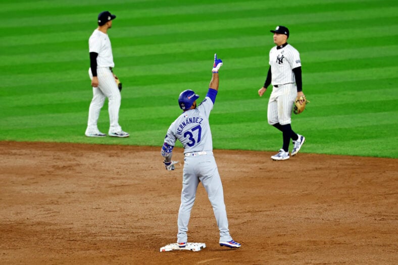 MLB: World Series-Los Angeles Dodgers at New York Yankees | Teoscar Hernández