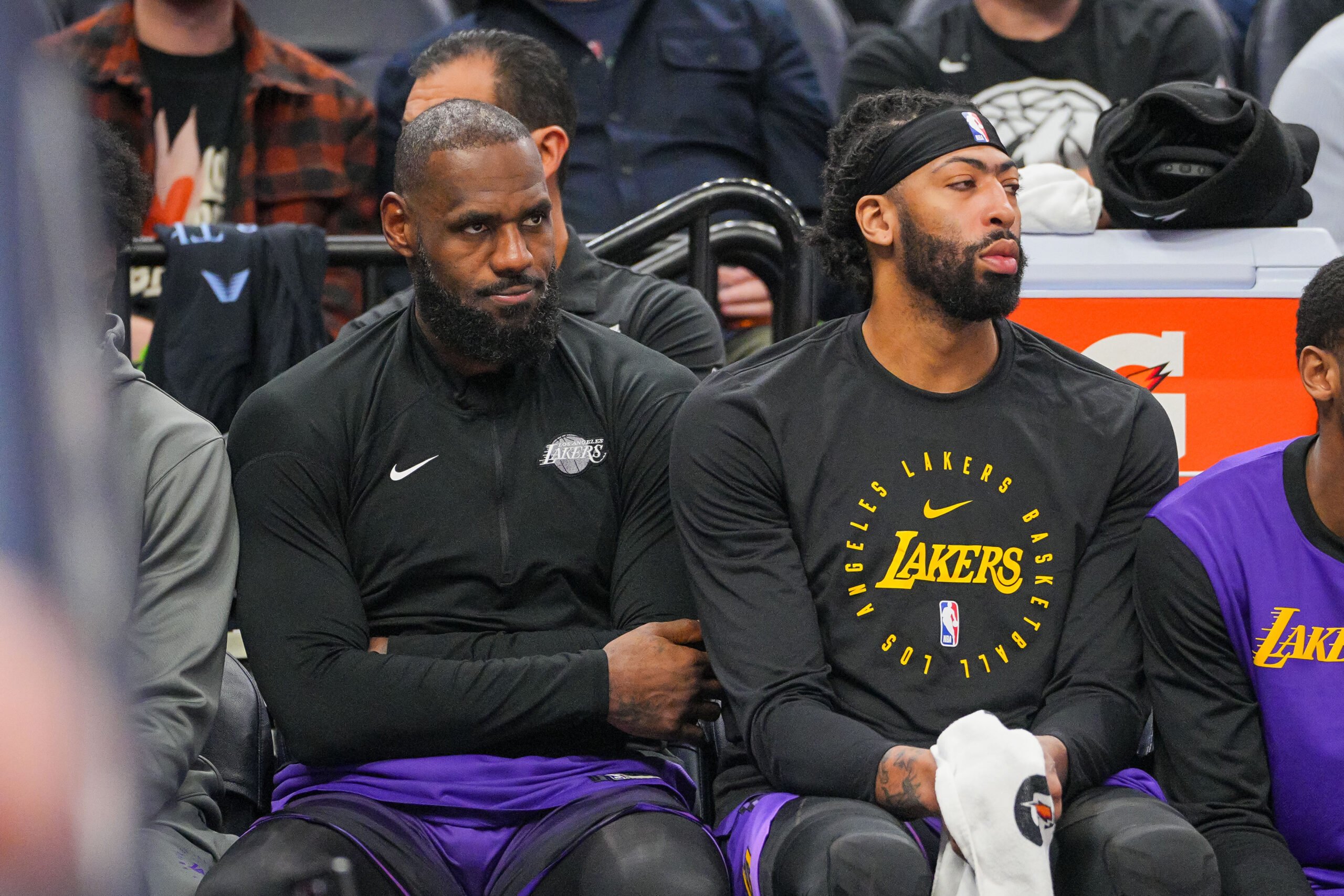 NBA: Los Angeles Lakers at Minnesota Timberwolves | LeBron James And Anthony Davis