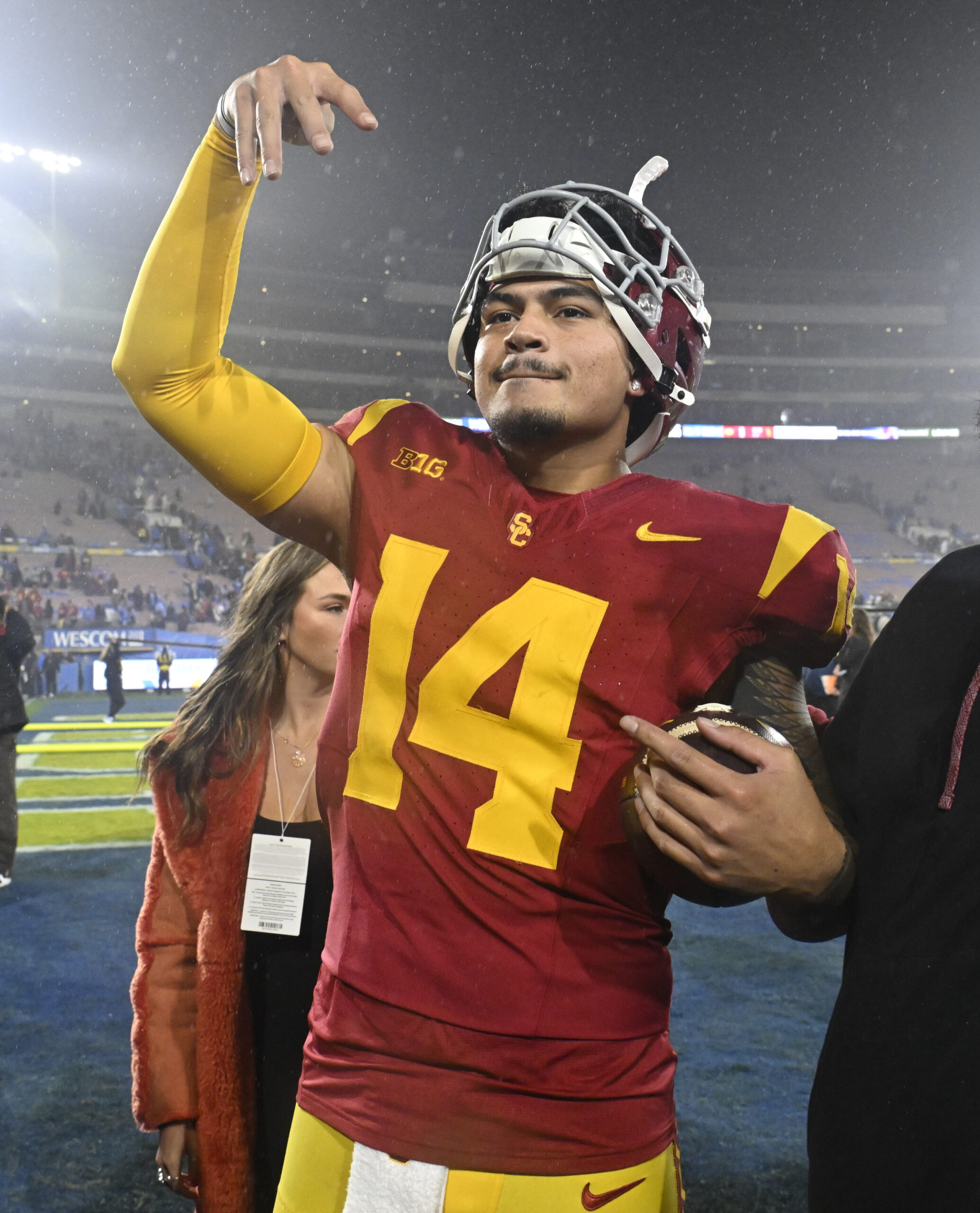 NCAA Football: Southern California at UCLA | USC Trojans QB Jayden Maiava