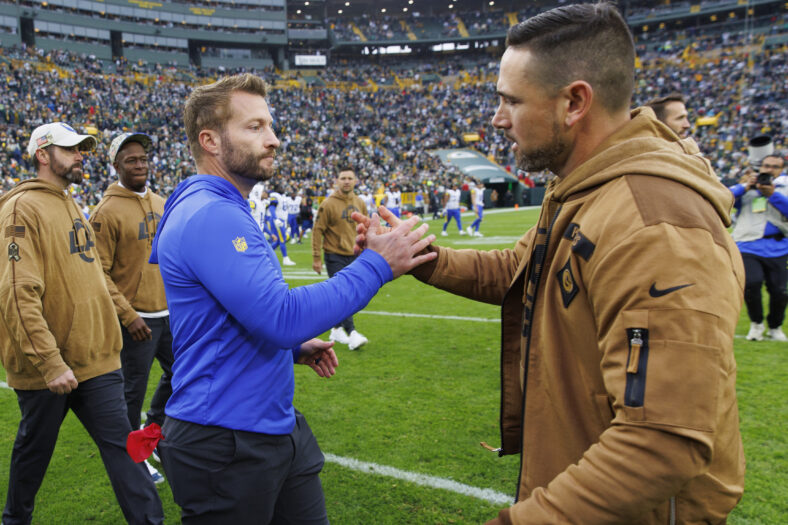 NFL: Los Angeles Rams at Green Bay Packers Sean McVay Matt LaFleur