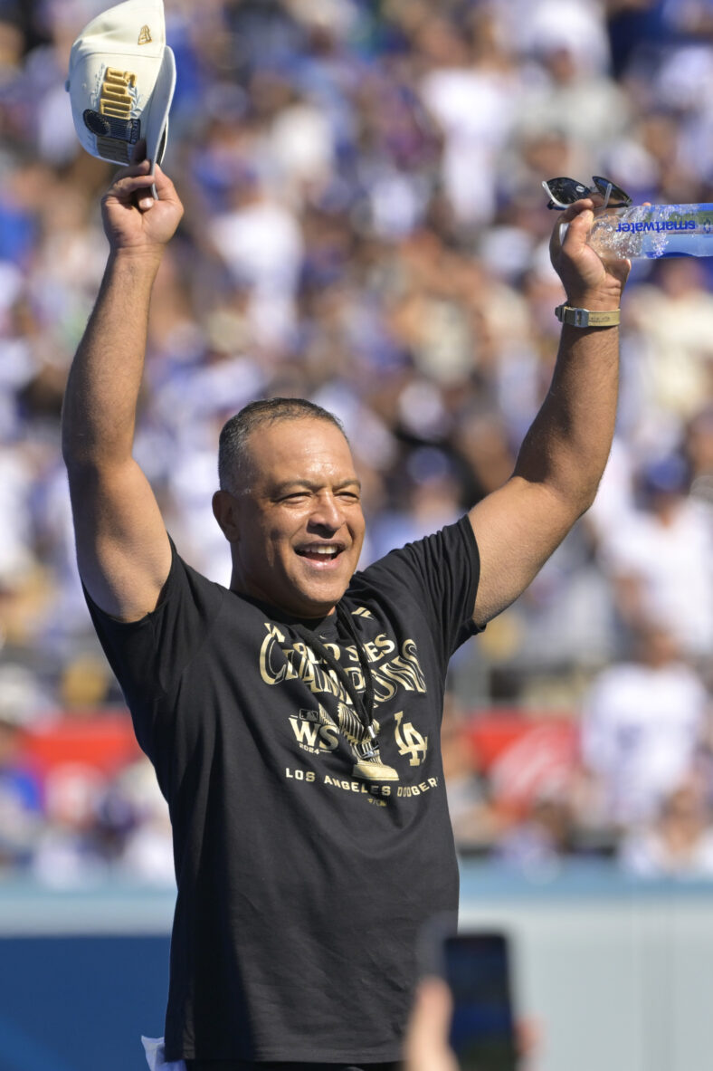MLB: Los Angeles Dodgers-Championship Celebration | Dave Roberts